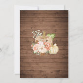 Kleine Pompoen Houten String Lights Herfst Baby sh Kaart (Achterkant)