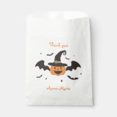 Kleine pompoen is een verjaardagsfeestje aan het d bedankzakje (Voorkant)