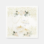 Kleine pompoen is onderweg servet (Voorkant)