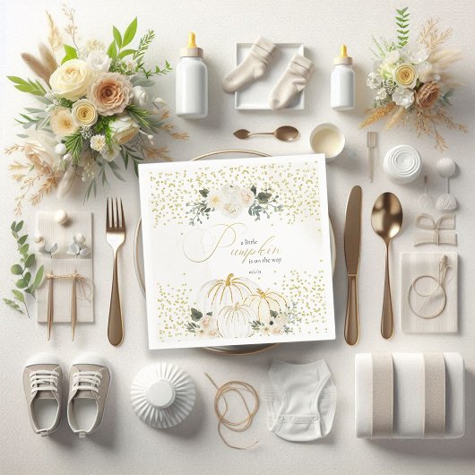 Kleine pompoen is onderweg servet