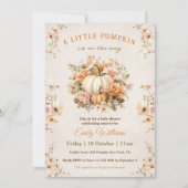 Kleine pompoen is op de weg pastel Baby shower Kaart (Voorkant)