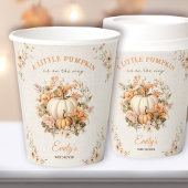 Kleine pompoen is op de weg pastel Baby shower Papieren Bekers