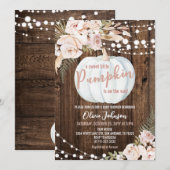 Kleine Pompoen is op komst Baby Shower Kaart (Voorkant / Achterkant)