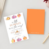 Kleine Pompoen is op komst Baby Shower Uitnodiging