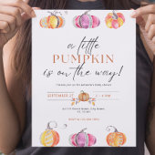 Kleine Pompoen is op komst Baby Shower Uitnodiging