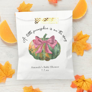 Kleine pompoen is op komst Herfst baby shower Bedankzakje