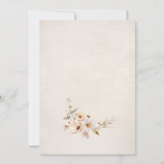 Kleine pompoen is op weg naar neutraal Baby shower Kaart (Achterkant)