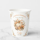Kleine pompoen is op weg naar neutraal Baby shower Papieren Bekers (Voorkant)