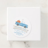 Kleine Pompoen Jongen 1e Verjaardagsfeest Bedankjes Labels (In situ)