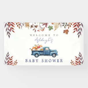 Kleine Pompoen Jongen Baby shower Banner