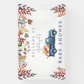Kleine Pompoen Jongen Baby shower Banner (Verticaal)