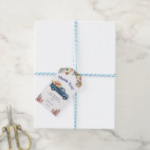 Kleine Pompoen Jongen Baby shower Gift Labels Cadeaulabel (Met Touw)