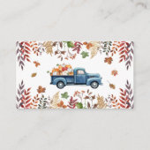 Kleine Pompoen Jongen Baby shower Luier Raffle Informatiekaartje (Achterkant)