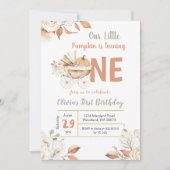 Kleine pompoen koets Herfst draaien een verjaardag Kaart (Voorkant)