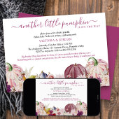 Kleine Pompoen Landelijke Bloemen Baby Sprinkle Kaart