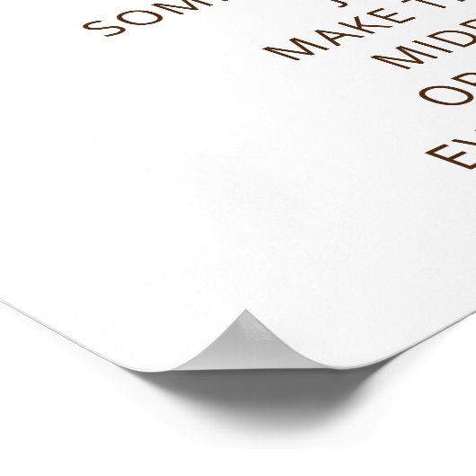 Kleine Pompoen Late Night Luiers Baby Shower Spel Poster (Hoek)