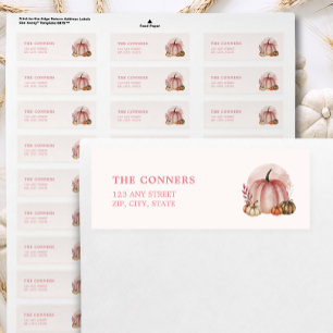 Kleine Pompoen Meisje Baby Shower Retouradres Etiket