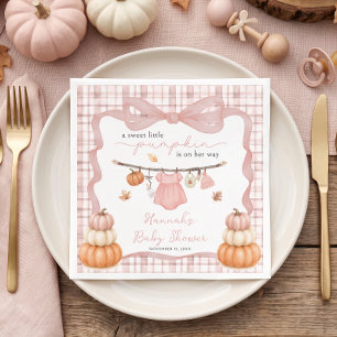 Kleine Pompoen Meisje Kleren Herfst Baby Shower Servet