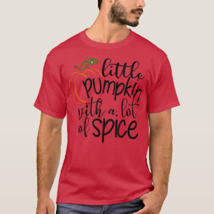 Kleine pompoen met veel Kinder kruiden Thanksgivin T-shirt