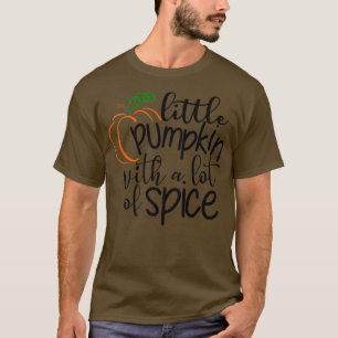 Kleine pompoen met veel Kinder kruiden Thanksgivin T-shirt
