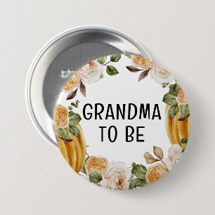 Kleine pompoen oma om Herfst Baby shower te zijn Ronde Button 7,6 Cm
