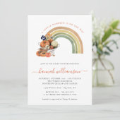 Kleine pompoen onderweg | Autumn Rainbow Kaart (Staand voorkant)