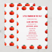 Kleine pompoen onderweg Baby shower Herfst Herfst Kaart (Voorkant / Achterkant)