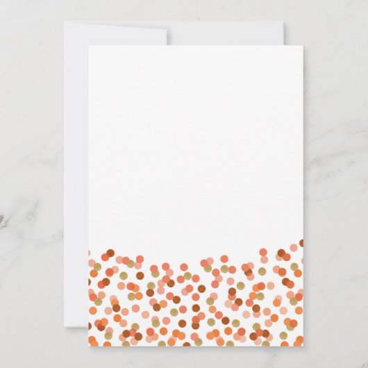 Kleine pompoen onderweg! uitnodiging tot baby show (Achterkant)