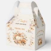 Kleine pompoen op de weg Baby shower grote gevel Bedankdoosjes (Voorkant)