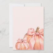 Kleine pompoen op de weg Baby shower Kaart (Achterkant)