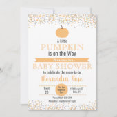 Kleine pompoen op de weg Baby shower Kaart (Voorkant)