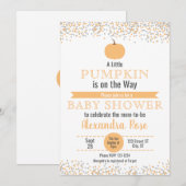 Kleine pompoen op de weg Baby shower Kaart (Voorkant / Achterkant)