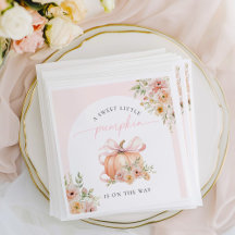 Kleine pompoen op de weg Baby shower