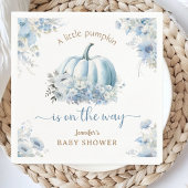 Kleine pompoen op de weg Blue Boy Baby shower Servet
