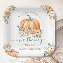 Kleine pompoen op de weg Boho Herfst Baby shower