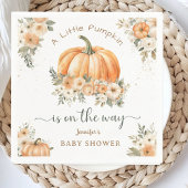 Kleine pompoen op de weg Boho Herfst Baby shower Servet