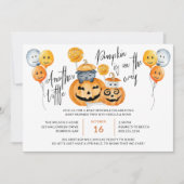 Kleine pompoen op de weg Halloween Baby Sprinkle Kaart (Voorkant)