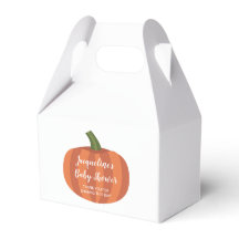 Kleine pompoen op de weg Herfst Baby shower