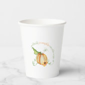 Kleine pompoen op de Weg Herfst Baby shower Papieren Bekers (Voorkant)