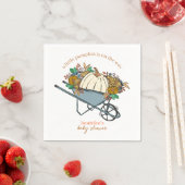 Kleine pompoen op de Weg Herfst Baby shower Servet (Insitu)