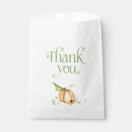 Kleine Pompoen op de Weg Neutraal Baby shower Bedankzakje