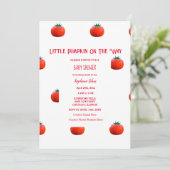 Kleine pompoen op de weg Schattigee Herfst Baby sh Kaart (Staand voorkant)