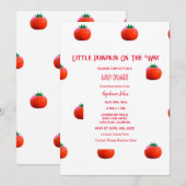 Kleine pompoen op de weg Schattigee Herfst Baby sh Kaart (Voorkant / Achterkant)