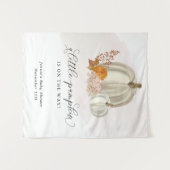 Kleine Pompoen op Weg Baby Shower Aangepast Wandkleed (Voorkant (horizontaal))