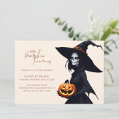 Kleine Pompoen op weg Baby shower Uitnodiging (Staand voorkant)