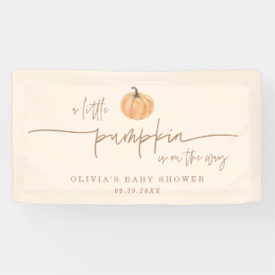 Kleine Pompoen Op Weg Herfst Baby Borrel Banner