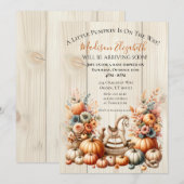 Kleine Pompoen Op Weg Kaart (Voorkant / Achterkant)