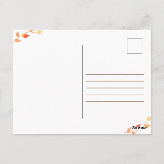 Kleine pompoen op weg naar Baby shower Herfst Cute Briefkaart (Achterkant)