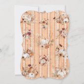 Kleine pompoen op weg naar Baby shower Kaart (Achterkant)