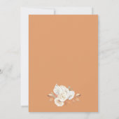 Kleine pompoen op weg naar Baby shower Kaart (Achterkant)